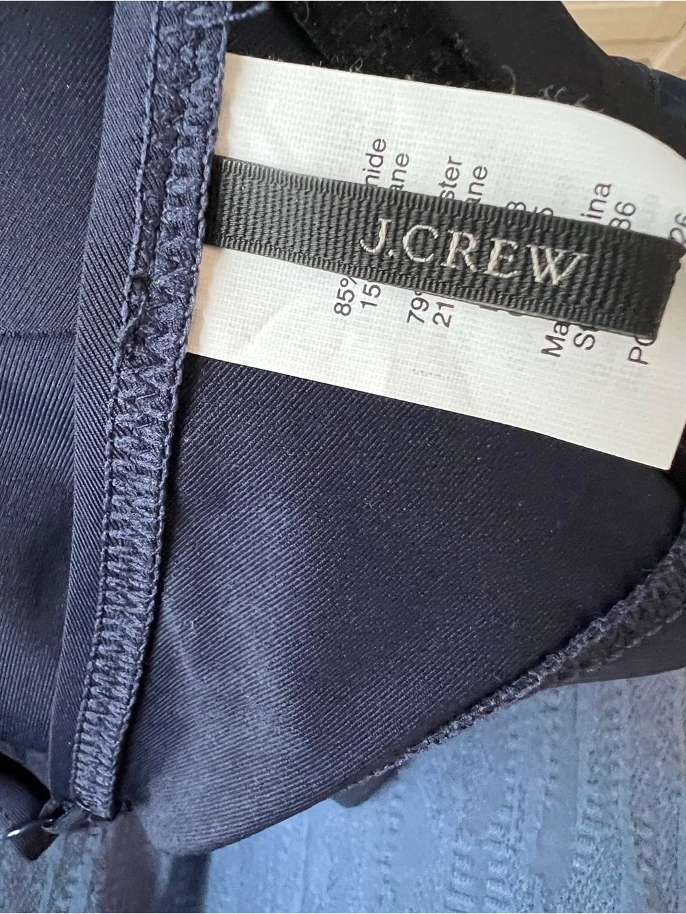 J. Crew Navy Underwire Bikini Top 36C